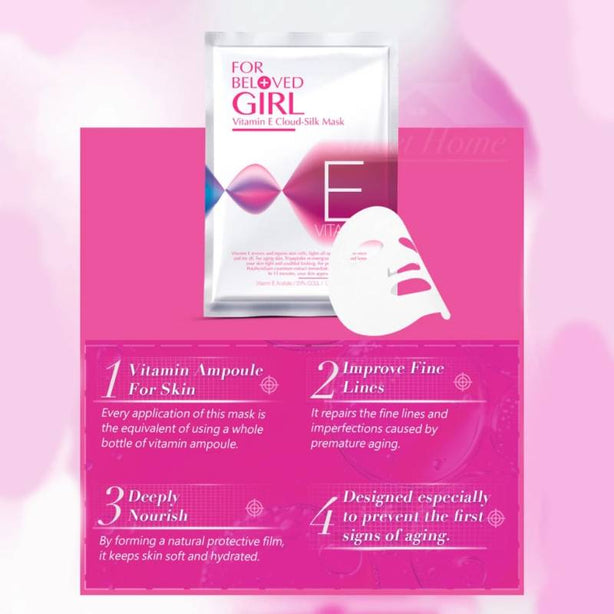 FOR BELOVED GIRL - Taiwan 3 Pcs/Box Vitamin E Cloud-Silk Mask For Combat & Premature Aging