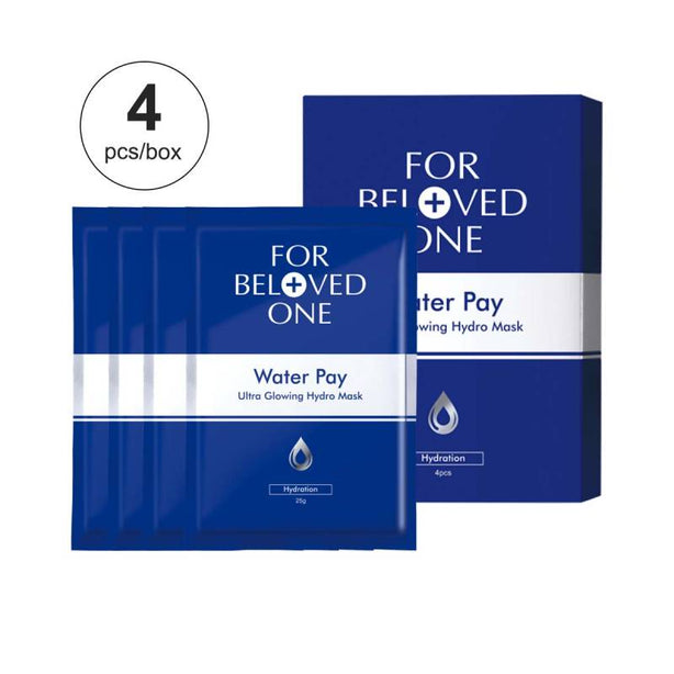 FOR BELOVED ONE - Taiwan 4 Pcs/Box Water Pay Ultra Glowing Hydro Mask Moisturizing Repairing