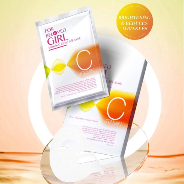 FOR BELOVED GIRL - Taiwan 3 Pcs/Box Vitamin C Cloud-Silk Mask For Dull Skin & Uneven Skin Tone