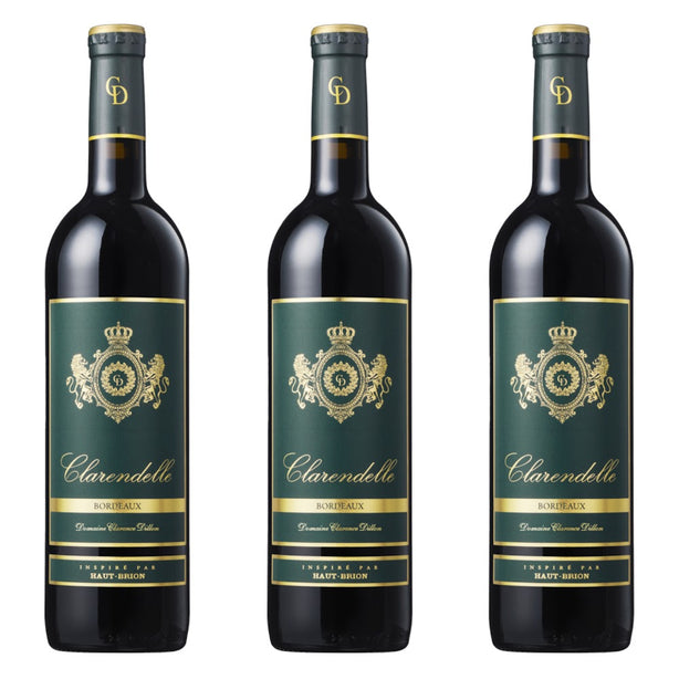 [BUNDLE OF 3] CLARENDELLE ROUGE BY HAUT BRION 2018