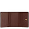 Coach Card Holder Wallet In Signature Canvas - Tan/ Brown CZ034