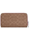 Coach Long Zip Around Wallet With Detachable Card Case In Signature Canvas - Tan/ Dusty Pink CBZ99