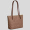 COACH Fiona Zip Tote Bag In Signature Canvas Tan/Brown RS-CBT18