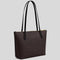 COACH Fiona Zip Tote Bag In Signature Canvas Walnut/Black RS-CBT18