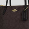 COACH Fiona Zip Tote Bag In Signature Canvas Walnut/Black RS-CBT18