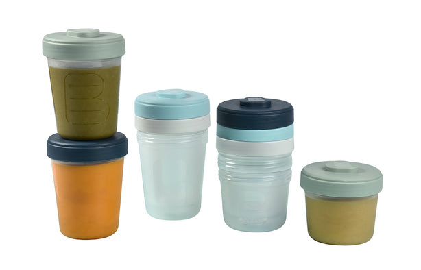 Beaba Clip Portions Food Storage Toddler Set - Storm