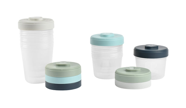 Beaba Clip Portions Food Storage Toddler Set - Storm