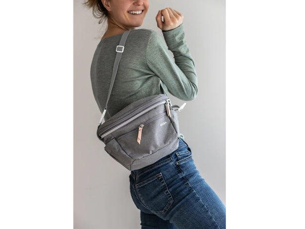 Beaba Biarritz Expendable Stroller Organizer Bag - Heather Grey