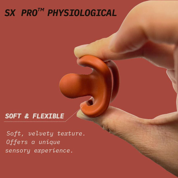 Suavinex Colour Essence All Silicone Soother with SX Pro Physiological Teat 0-6M - Brick Red