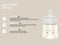 Suavinex 270ml Polyamide Premium Bottle with Medium Flow SX Pro Physiological Silicone Teat - Bonhomia Feather Pink