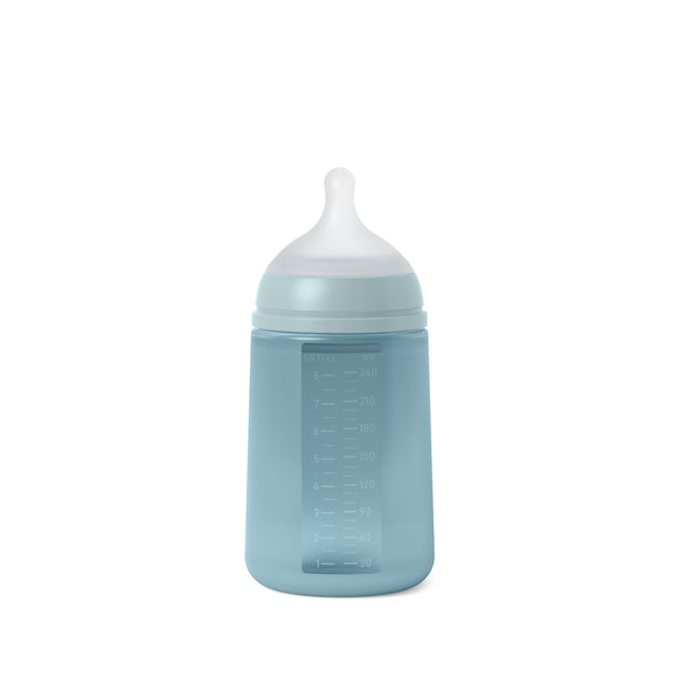 Suavinex Colour Essence All Silicone Bottle 240ml - Blue