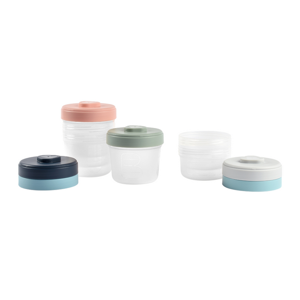 Beaba Clip Portions Food Storage Starter Set - Eucalyptus