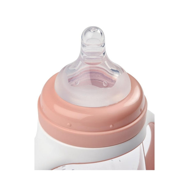 Beaba 2 in 1 Bottle to Sippy Learning Cup 210ml - Vintage Pink