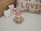 Beaba Glass Bottle with Silicone Protective Sleeve 210ml - Vintage Pink