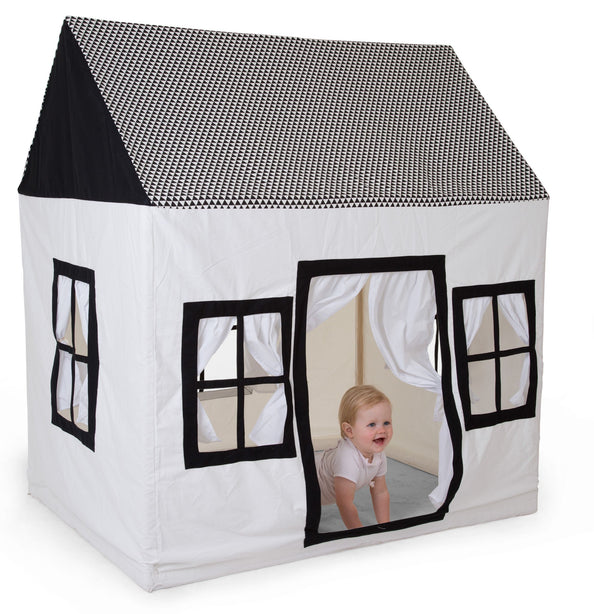 Childhome Large Playhouse - Black White - 125x95x145CM