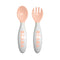 Beaba 2nd Stage Training Fork & Spoon with Case - Nude