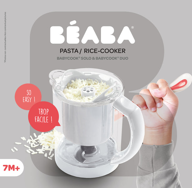 Beaba Babycook Solo & Duo Pasta & Rice Cooker - White