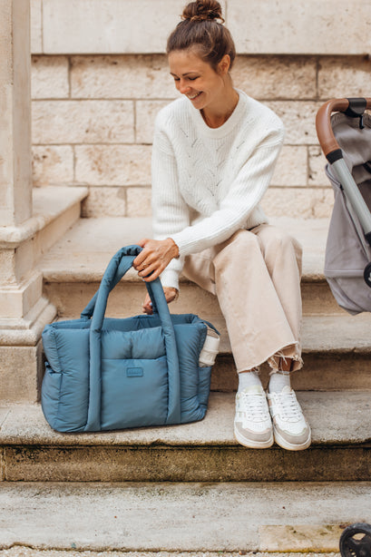 Beaba Paris Puffy Nappy Bag - Baltic Blue