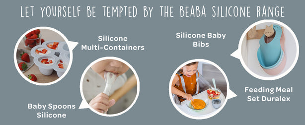 Beaba Multiportions Silicone Freezer Tray 6 x 90ml - Windy Blue