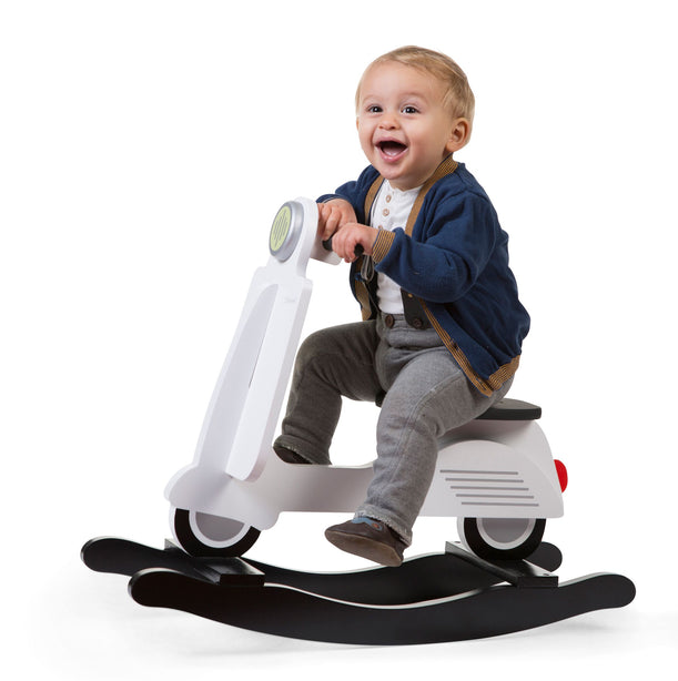 Childhome Rocking Scooter Black/White