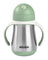 Beaba Stainless Steel Straw Cup 250ml - Sage Green