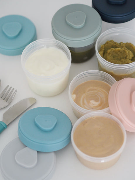 Beaba Clip Portions Food Storage Beginner Set - Storm