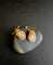 Gentle Lilac Kueh Koci Wrap Lavender Jade Gold Earring