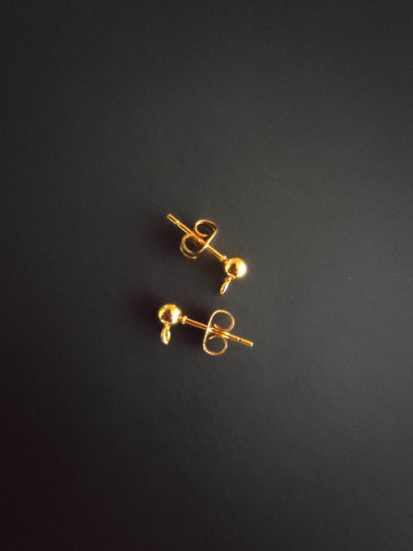 Ondeh-Ondeh Kueh Koci Wrap Green Jade Gold Earrings