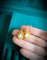 Ice Kueh Koci Wrap White Jade Gold Earrings