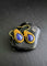 Blue Pea Flower Kueh Koci Wrap Lapis Gold Earrings