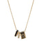 Coach Signature Enamel Necklace in Gold/ Black C9446