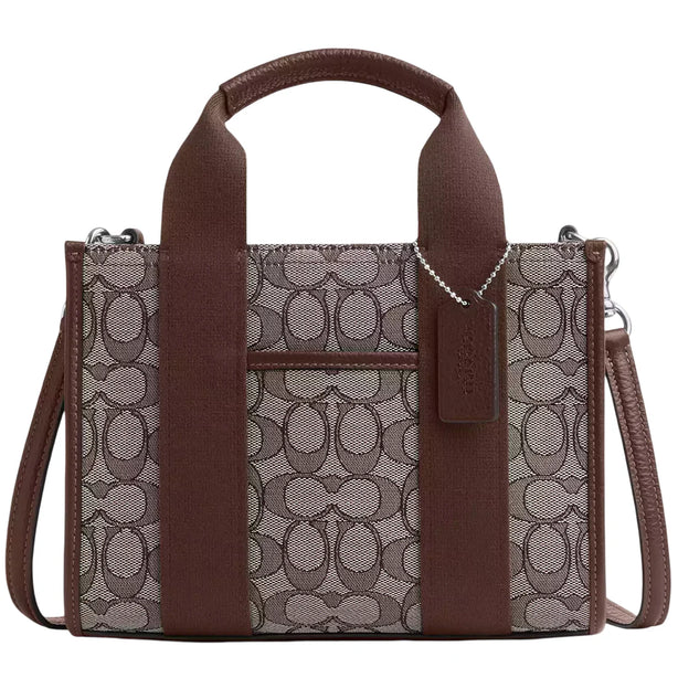 Coach Smith Tote Bag 24 In Signature Jacquard - Oak/ Maple CAR78