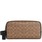 Coach Large Travel Kit In Signature Canvas - Tan/ Black CAR19