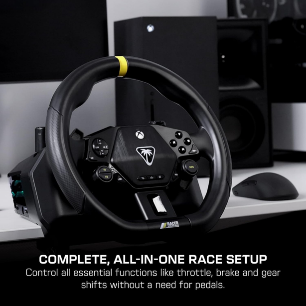 Turtle Beach Racer Wireless Racing Wheel Compatible with Xbox
