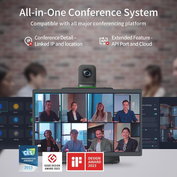 Kandao Meeting Ultra 360° 4K AI Conference Host with Dual Touchscreens