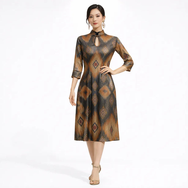 CNY Diamond Gold Dress