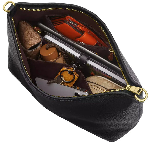 Coach Laurel Large Shoulder Bag - Black CY684