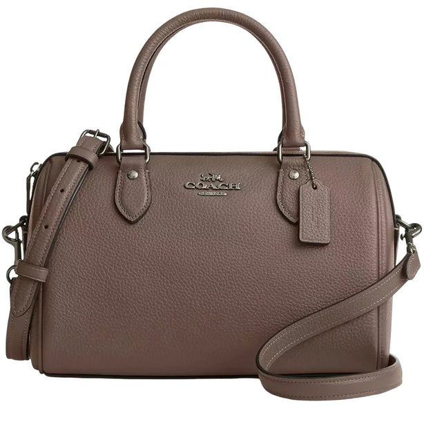Coach Rowan Satchel Bag - Dark Stone CV962
