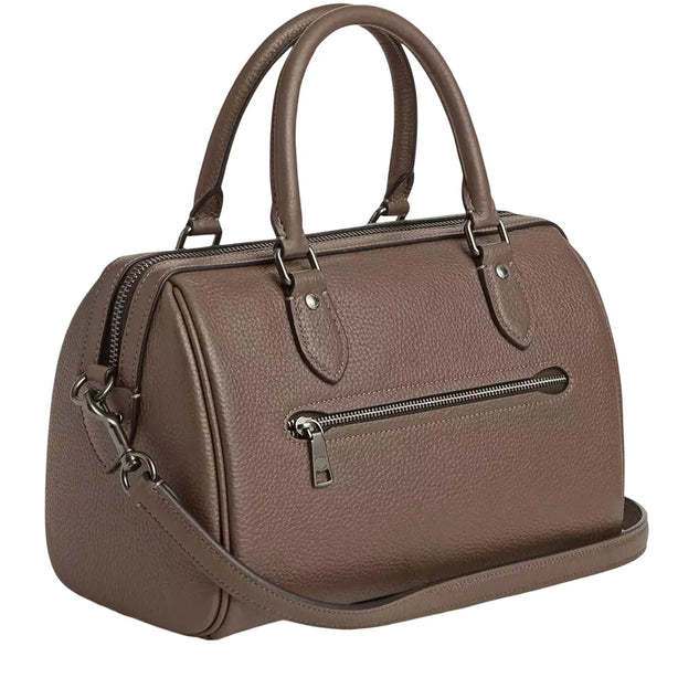Coach Rowan Satchel Bag - Dark Stone CV962