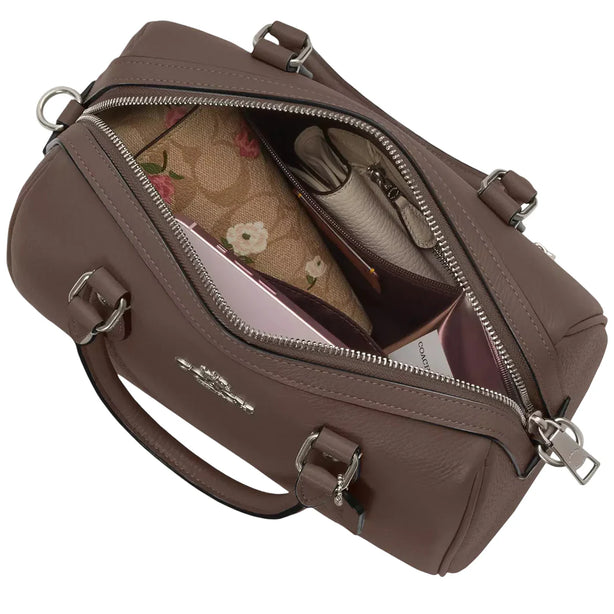 Coach Rowan Satchel Bag - Dark Stone CV962