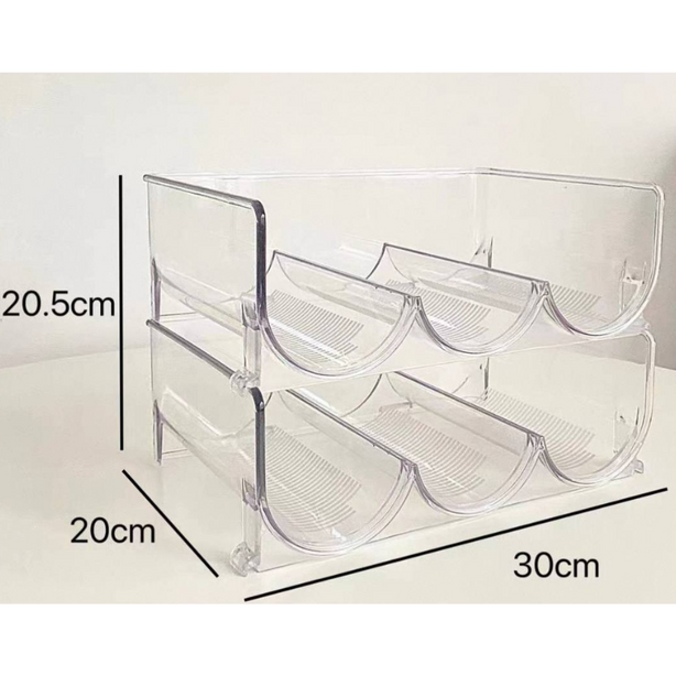 Transparent Water Bottle Storage Rack
