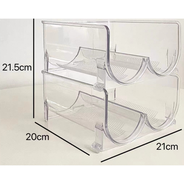Transparent Water Bottle Storage Rack