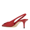 Slingback Shoes 37 Rosso