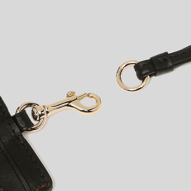 Coach ID Lanyard In Signature Canvas Brown Black RS-63274