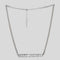MARC JACOBS The Monogram Chain Necklace Silver RS-J305M03FA22