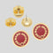 MARC JACOBS The Medallion Stud Earrings True Red RS-M0017169