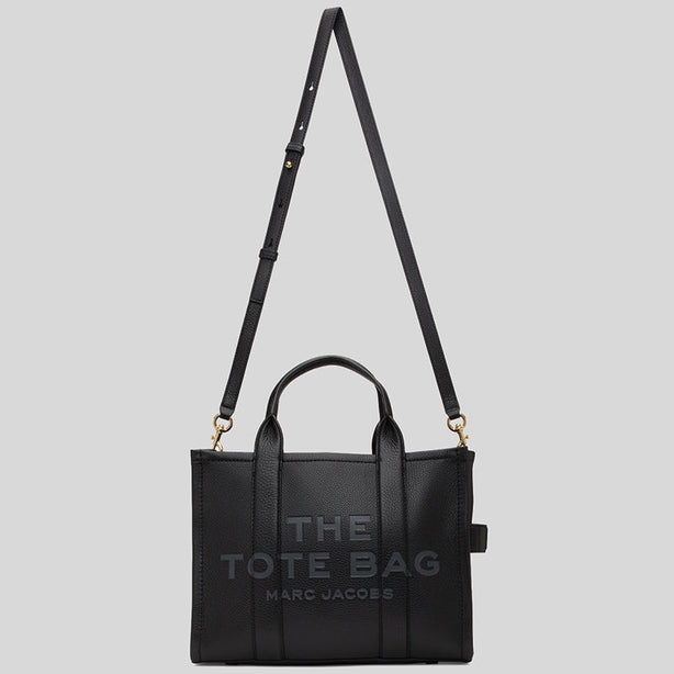 MARC JACOBS The Leather Medium Tote Bag Black RS-H004L01PF21