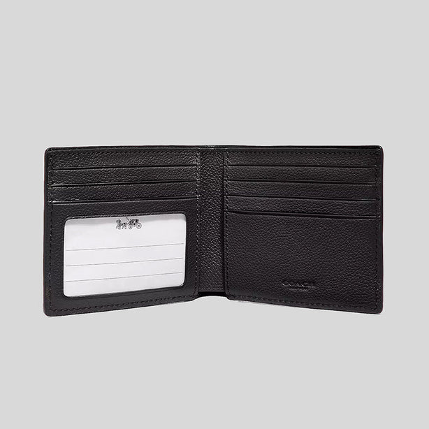 Coach Id Billfold Wallet Black RS-67630