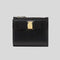 FERRAGAMO Vera Bow Calf Leather Compact Wallet Black RB-22E009