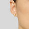 FERRAGAMO Gancini Pearls Earrings In Gold Color RS-760121